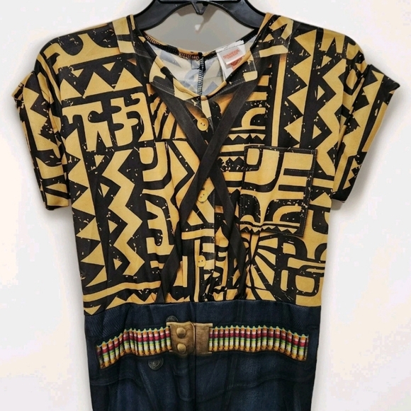 Rubies Girls L Stranger Things Eleven Battle Look Halloween Costume Jumpsuit - Picture 3 of 7